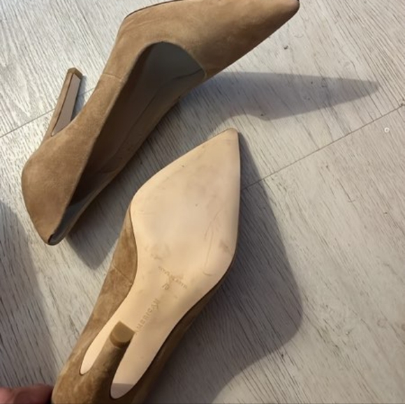 Good American Suede Tan High Heels 9 - Picture 5 of 8